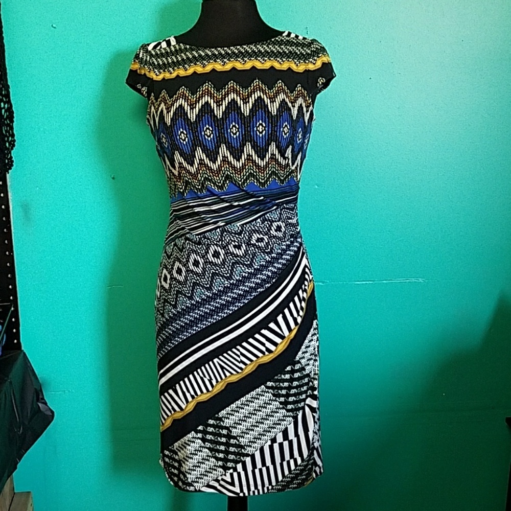 Multipattern Dress